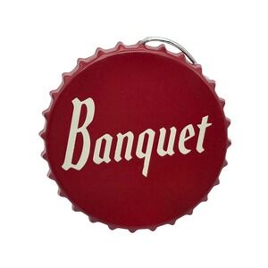 Coors Banquet Bottle Cap‎ Christmas Tree Ornament Red Metal Beer Decor Ruz NEW
